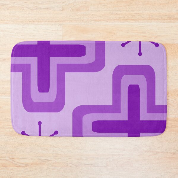Item preview, Mid Century Modern Crosses Purple designed and sold by thepixelgarden.