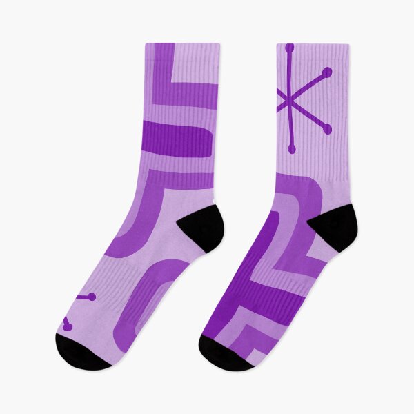 Item preview, Mid Century Modern Crosses Purple designed and sold by thepixelgarden.