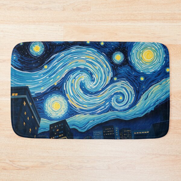 Item preview, Cosmic Spirals Over the City designed and sold by ArtComixHaven.