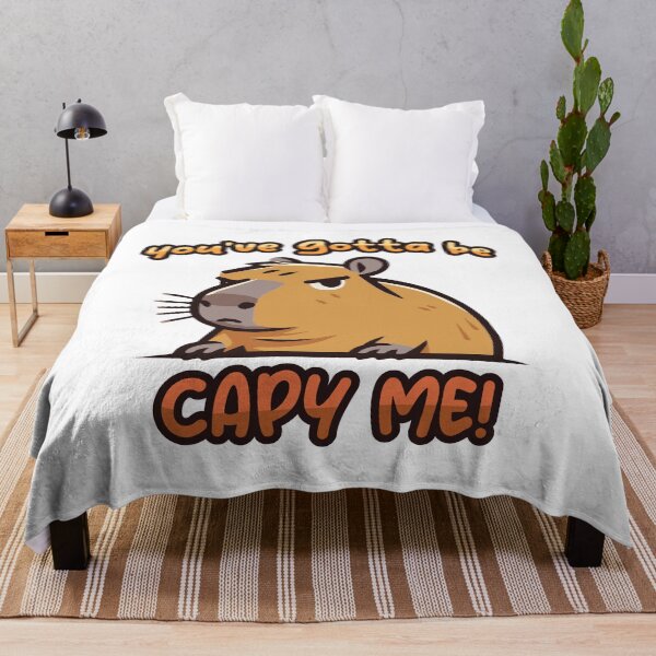 Item preview, You've gotta be cappy me! Cute Annoyed Capybara designed and sold by SleekVisuals.