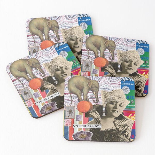 Item preview, Rainbow Circus Collage designed and sold by Gigi Larsen Creative.