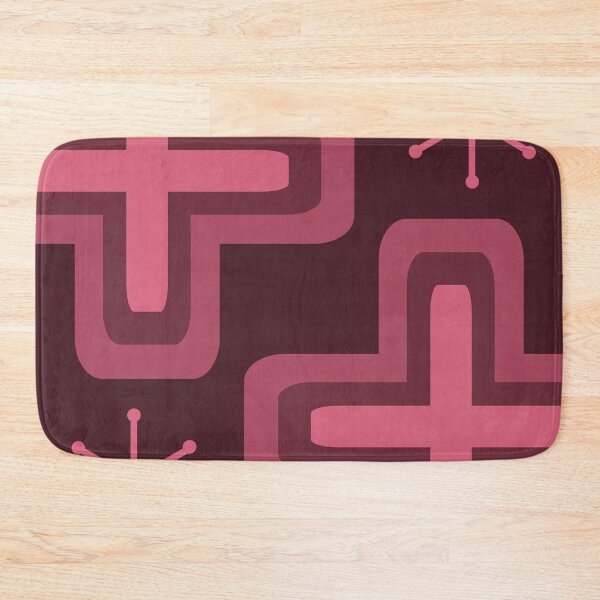 Item preview, Mid Century Modern Crosses Dark Red designed and sold by thepixelgarden.
