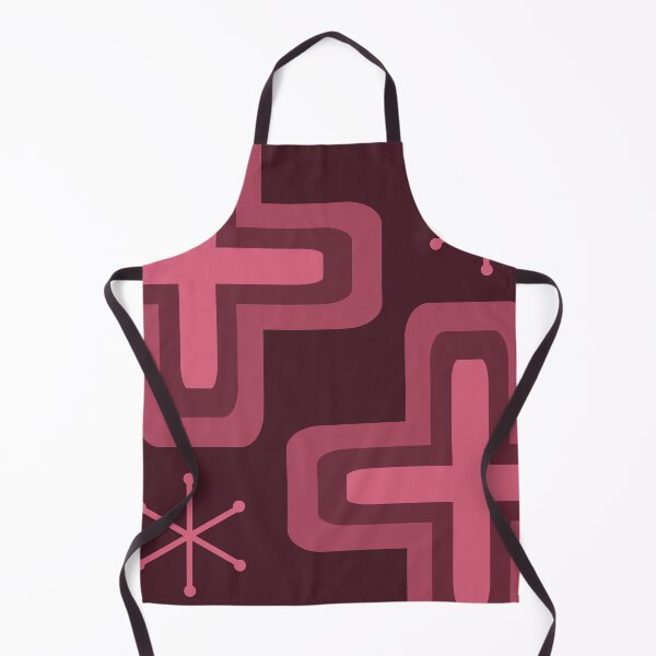 Item preview, Mid Century Modern Crosses Dark Red designed and sold by thepixelgarden.