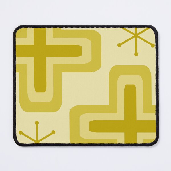 Item preview, Mid Century Modern Crosses Yellow designed and sold by thepixelgarden.