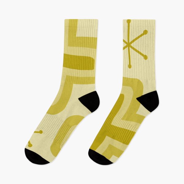 Item preview, Mid Century Modern Crosses Yellow designed and sold by thepixelgarden.