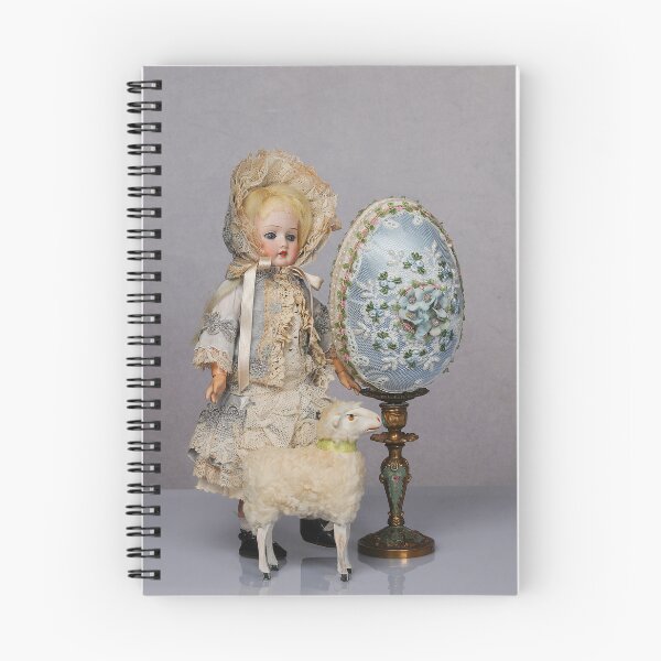 Item preview, Blue Easter egg with lace and embroidery on a white table designed and sold by Cinzia Murgia.