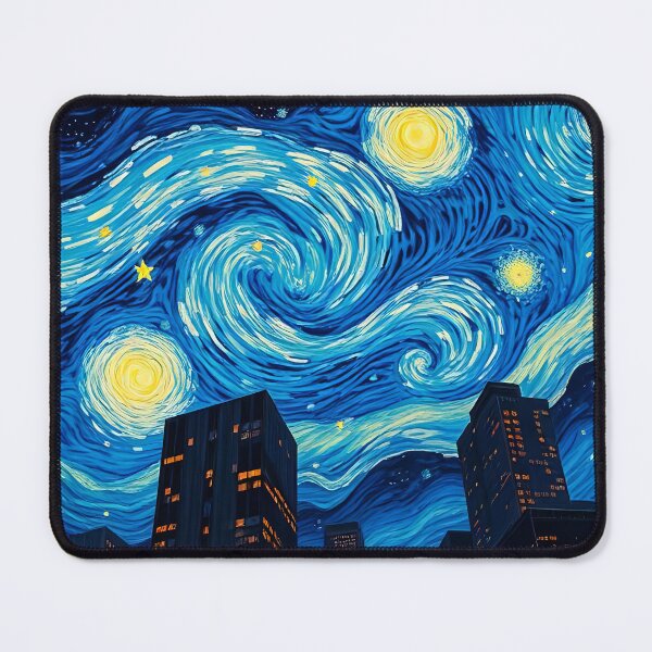 Item preview, Urban Stars Beneath a Swirling Sky designed and sold by ArtComixHaven.