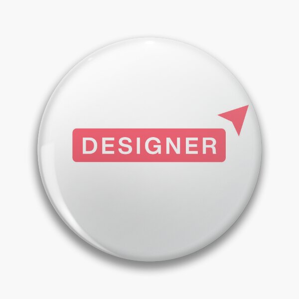 Item preview, designer (red) - UX Designer | Product Designer | UI Designer Stickers designed and sold by PoshPixel.