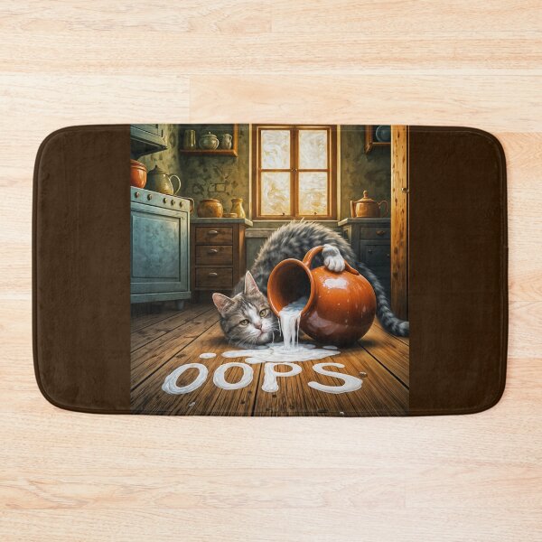 Item preview, Oops Cat Spilled Milk  designed and sold by IvaRenee.
