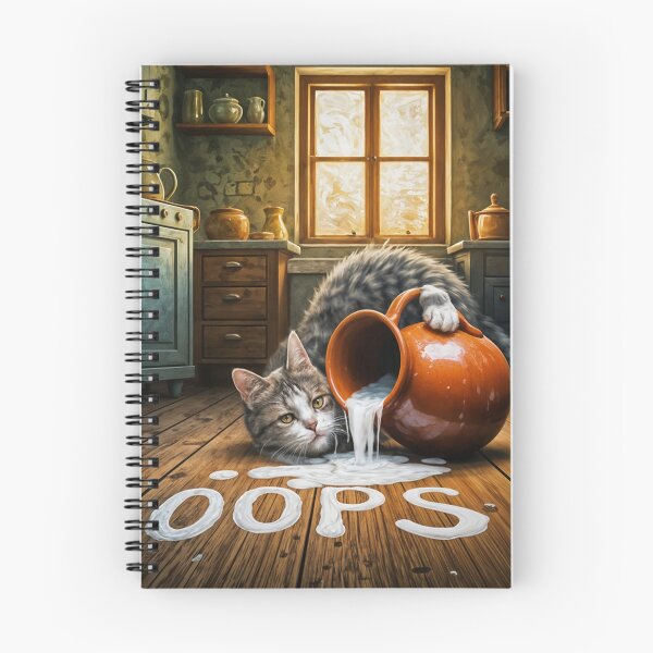 Aperçu de l'œuvre Oups, le chat a renversé du lait créée et vendue par IvaRenee.