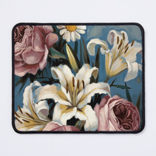 Item preview, Sfumato Art Style With Rose, Daisy And Lily Flowers designed and sold by pixelplaza.