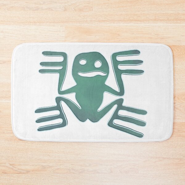Item preview, Mexican frog pattern flat stamp from Teotihuacan designed and sold by DaveDanchuk.