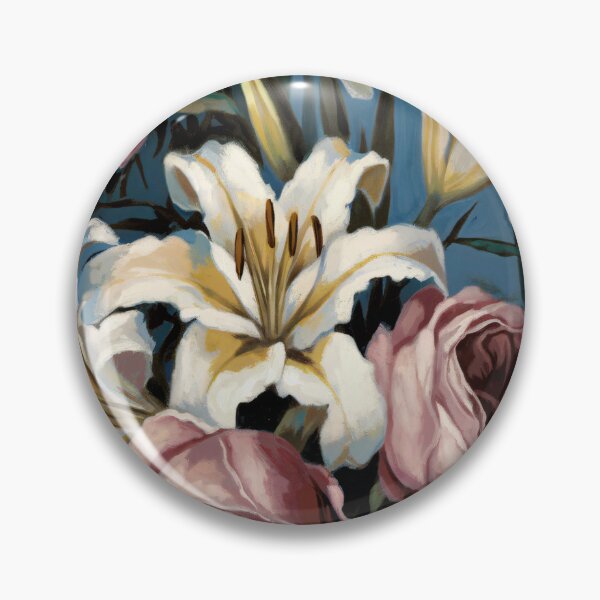 Item preview, Sfumato Art Style With Rose, Daisy And Lily Flowers designed and sold by pixelplaza.
