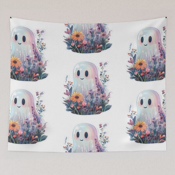 Item preview, Floral ghost designed and sold by MendaciousMina.