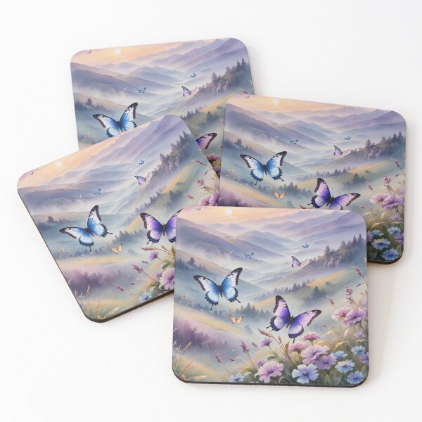 Item preview, Pastel Butterflies in a field designed and sold by NicholeRose92.