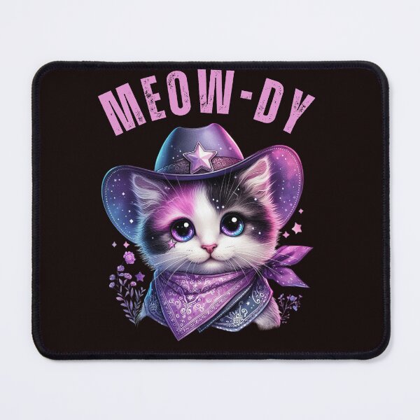 Item preview, Cute Meow-dy Cat With Cowboy Hat and Neckerchief designed and sold by AlienOccupation.
