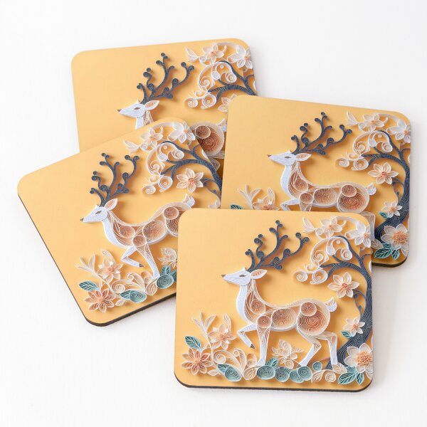 Item preview, Papercraft Yellow Deer designed and sold by Catobix.