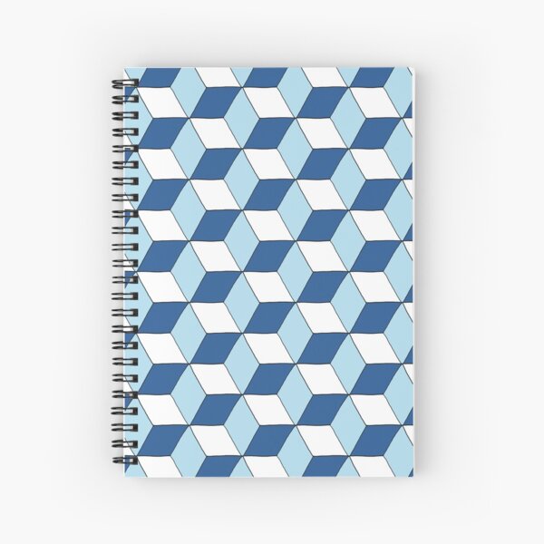 Cubes bleus Cahier à spirale