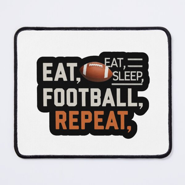 Item preview, Eat, sleep , football repeat designed and sold by FitEnvy.