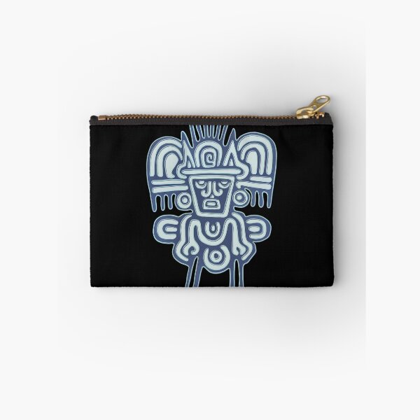 Item preview, Blue fantastic human figure Mexican flat stamp  designed and sold by DaveDanchuk.