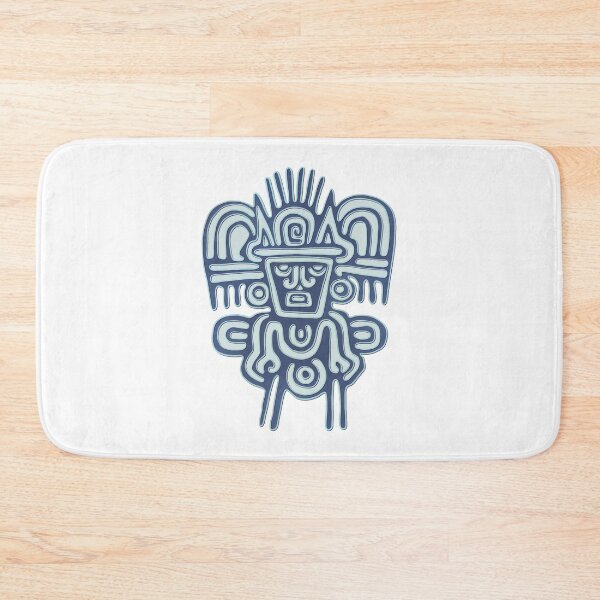 Item preview, Blue fantastic human figure Mexican flat stamp  designed and sold by DaveDanchuk.