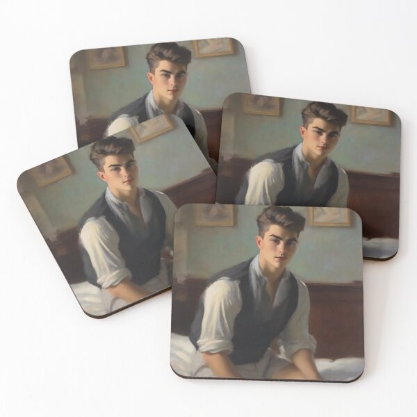 Item preview, Young man thinking on his bed - 2 designed and sold by MoodyFrames.
