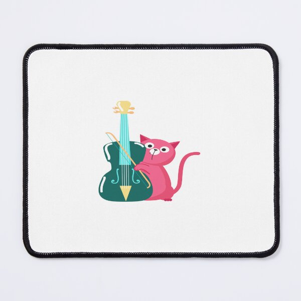 Item preview, colorful cats musicians illustration designed and sold by RubyCollection.