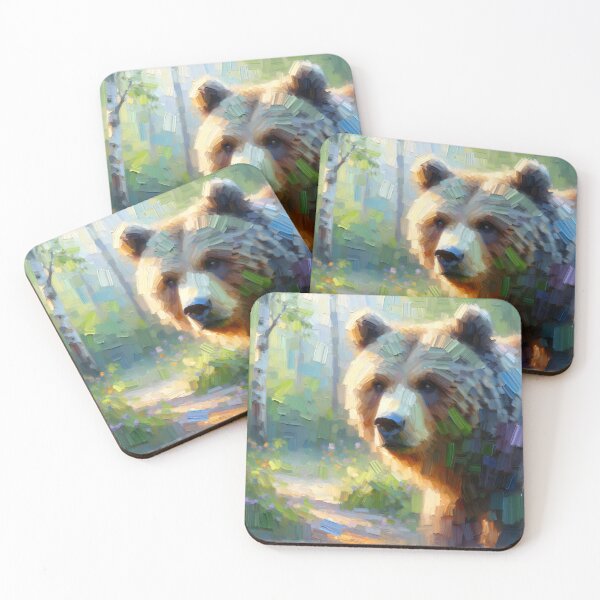 Item preview, Impressionist Bear designed and sold by GoldenPattern.