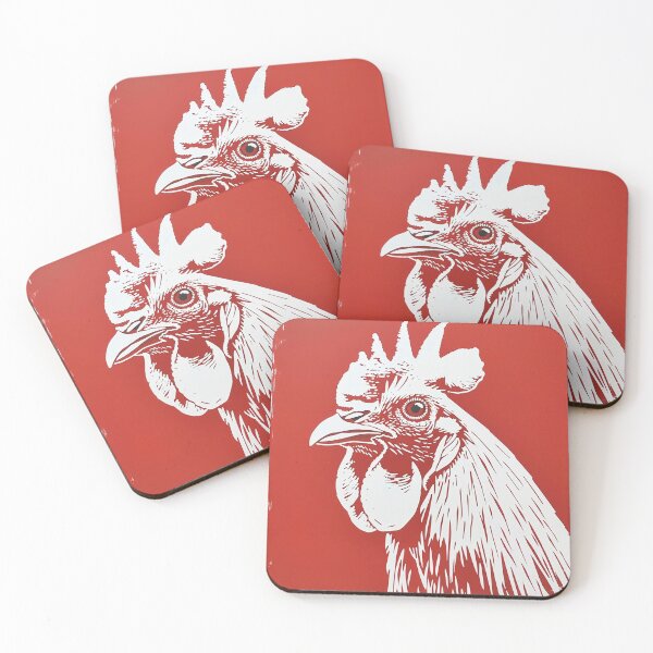 Item preview, Southern Red Rooster Chicken Pop Art Rustic Country Print designed and sold by squishmuffin101.