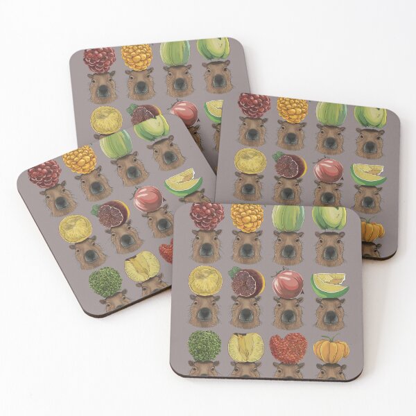 Item preview, Capybaras and Fruits Design  designed and sold by SixElements.
