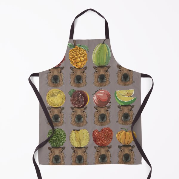 Item preview, Capybaras and Fruits Design designed and sold by SixElements.