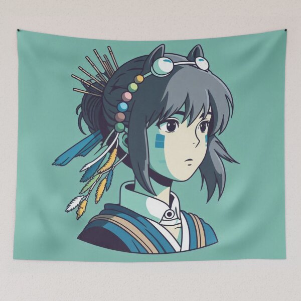 Aperçu de l'œuvre Princesse Mononoké du Studio Ghibli créée et vendue par AnimeRay.