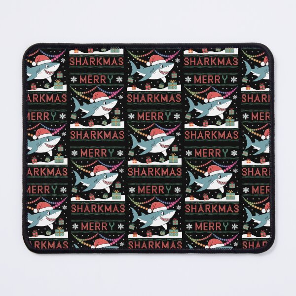 Item preview, Merry Sharkmas Funny Shark Christmas Design designed and sold by ObjCrea123.