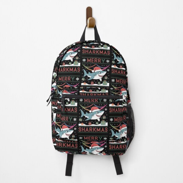 Item preview, Merry Sharkmas Funny Shark Christmas Design designed and sold by ObjCrea123.