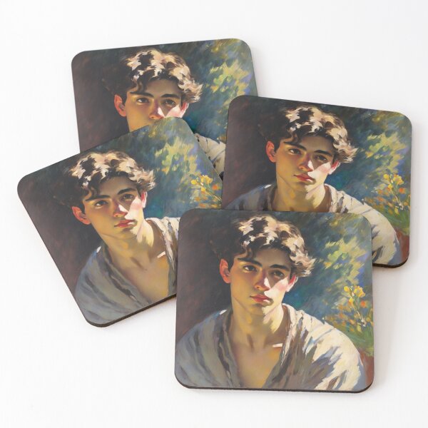 Item preview, Pensive young man posing in the sun designed and sold by MoodyFrames.