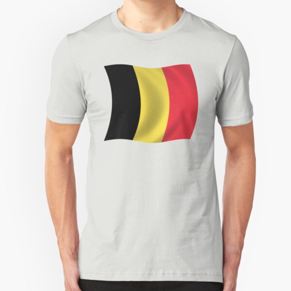 Belgium Belgian Flag National Ethnic Pride Soccer World Cup-Mens T-shirt