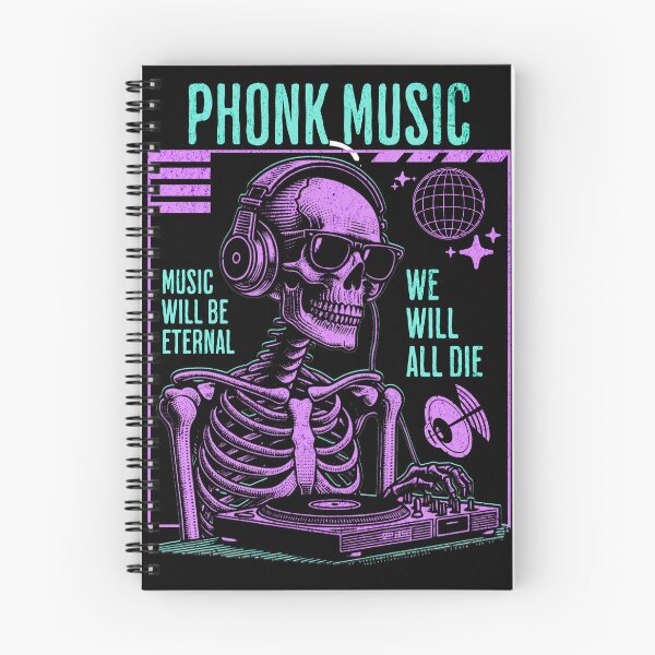 Item preview, Phonk Music Skull DJ designed and sold by MasterKlaw.