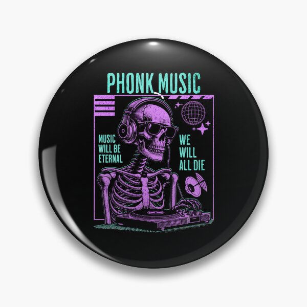 Item preview, Phonk Music Skull DJ designed and sold by MasterKlaw.