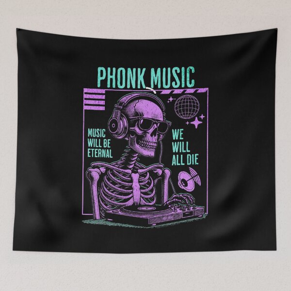 Item preview, Phonk Music Skull DJ designed and sold by MasterKlaw.