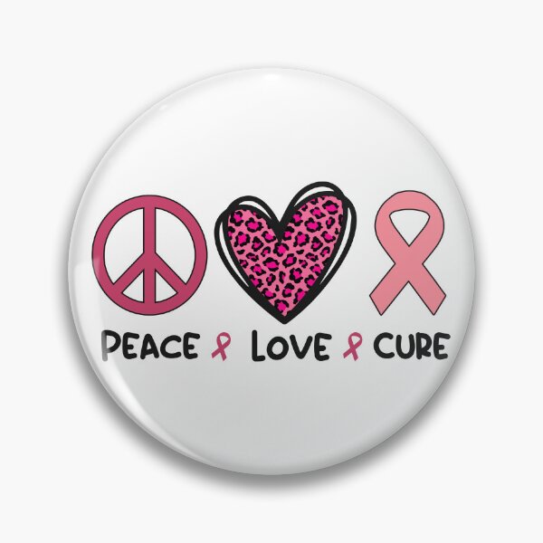 Item preview, Breast Cancer Peace Love Cure designed and sold by RCDMstore.