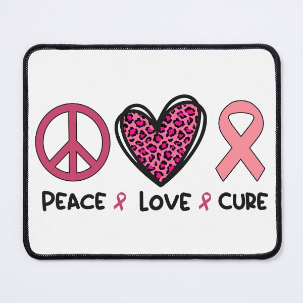 Item preview, Breast Cancer Peace Love Cure designed and sold by RCMstore.