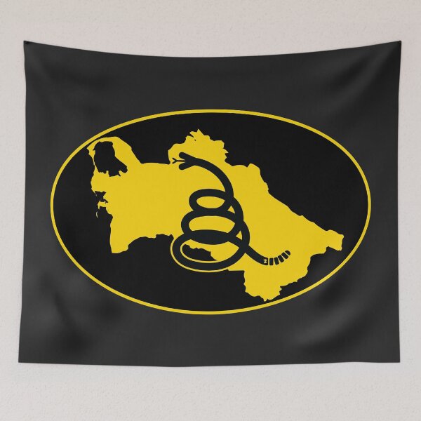 Item preview, TURKMENISTAN - Freedom Is The Superpower - Modern Gadsden Snake Flag - Dont Tread On Me design designed and sold by pelagio.