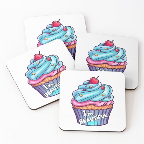 Item preview, I'm Beautiful Colorful Cupcake designed and sold by ArtBeLife.