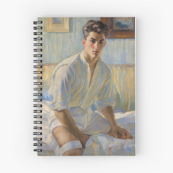 Item preview, Young man thinking on his bed - 4 designed and sold by MoodyFrames.