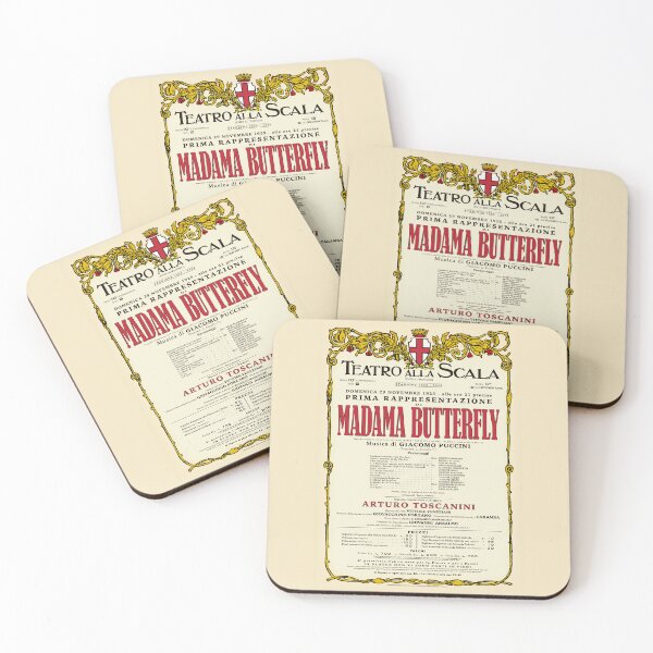 Item preview, Vintage-Style La Scala Madame Butterfly Opera Poster designed and sold by travelwitheric.