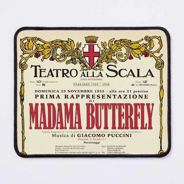 Item preview, Vintage-Style La Scala Madame Butterfly Opera Poster designed and sold by travelwitheric.