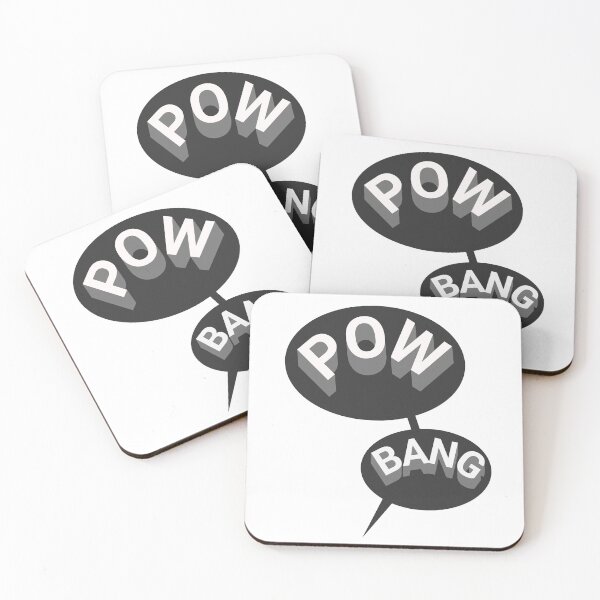 Item preview, POW BANG Super hero designed and sold by Wit & Wear Company.