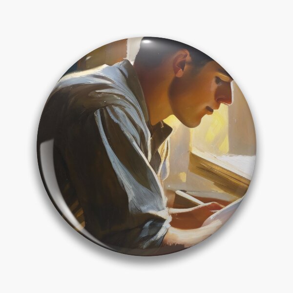 Item preview, Young man studying diligently designed and sold by MoodyFrames.