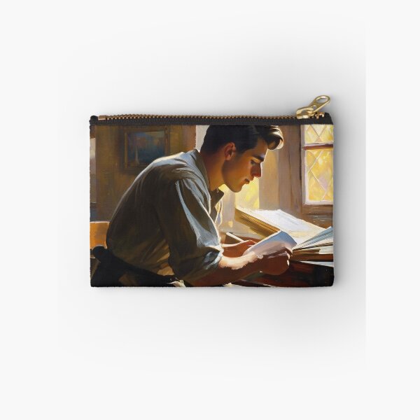 Item preview, Young man studying diligently designed and sold by MoodyFrames.