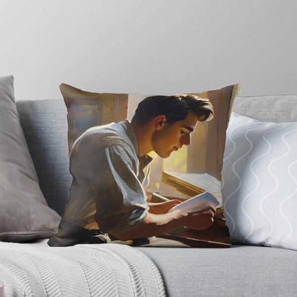 Item preview, Young man studying diligently designed and sold by MoodyFrames.
